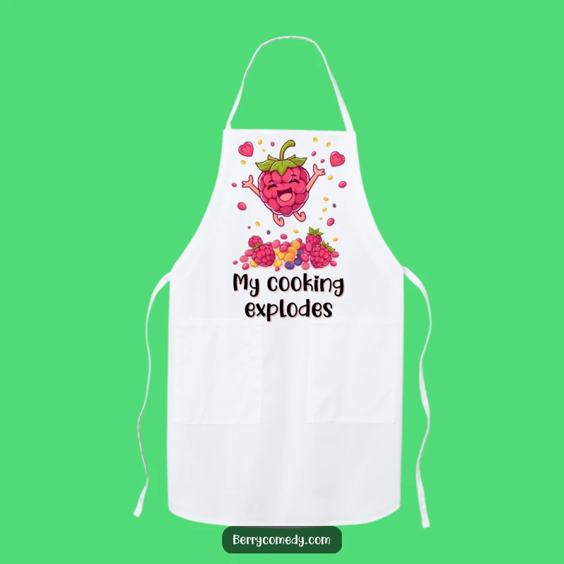 Funny Raspberry Leaping Seeds Apron: Hilarious Kitchen Accessory Gift