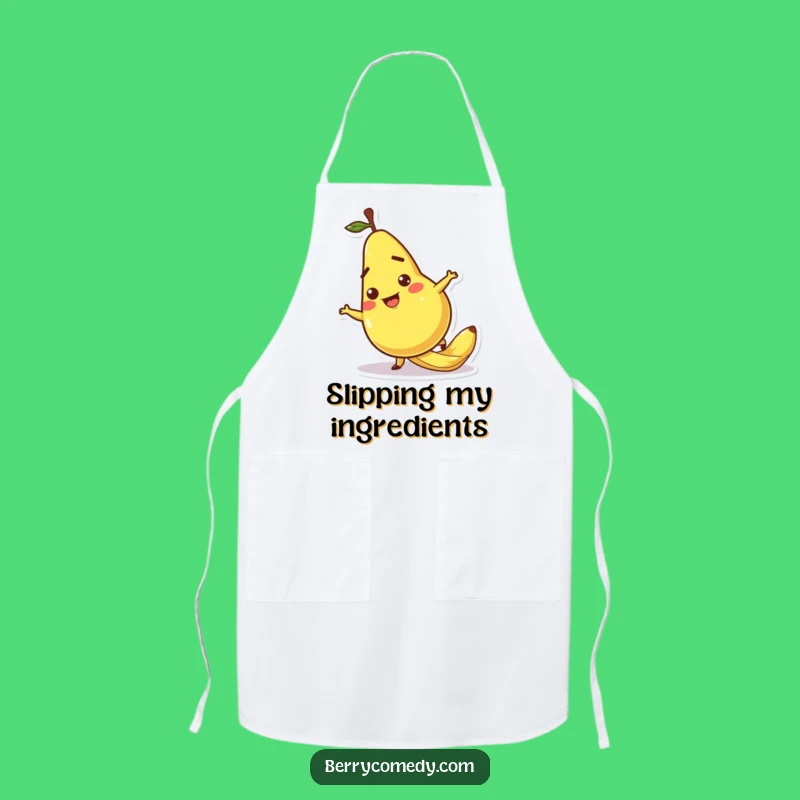 Funny Pear Slipping Banana Peel Apron: Hilarious Kitchen Accessory Gift