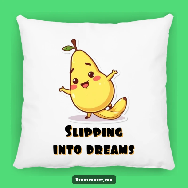 Funny Pear Slipping Banana Peel Pillow: Comfy and Comical Accent Pillow Gift