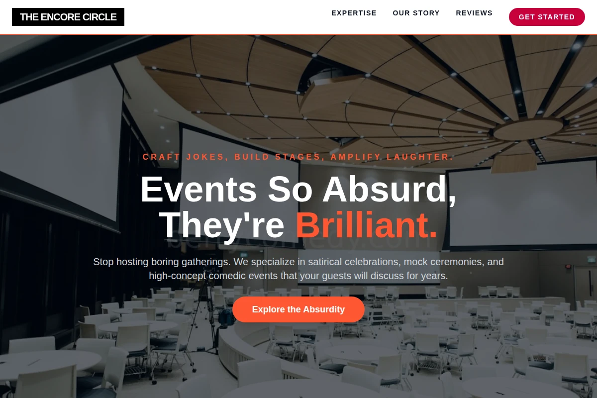Satire Event Planning