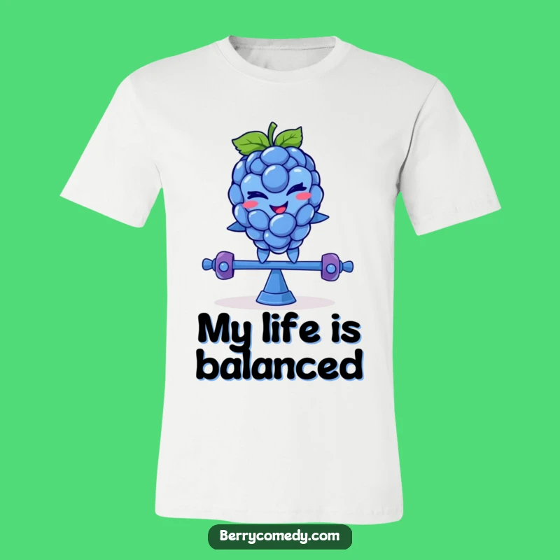 Funny Blue Raspberry Wink T-Shirt: Teeter-Totter Fun, Perfect Gift!